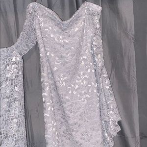 Emerald sundae light blue mini dress